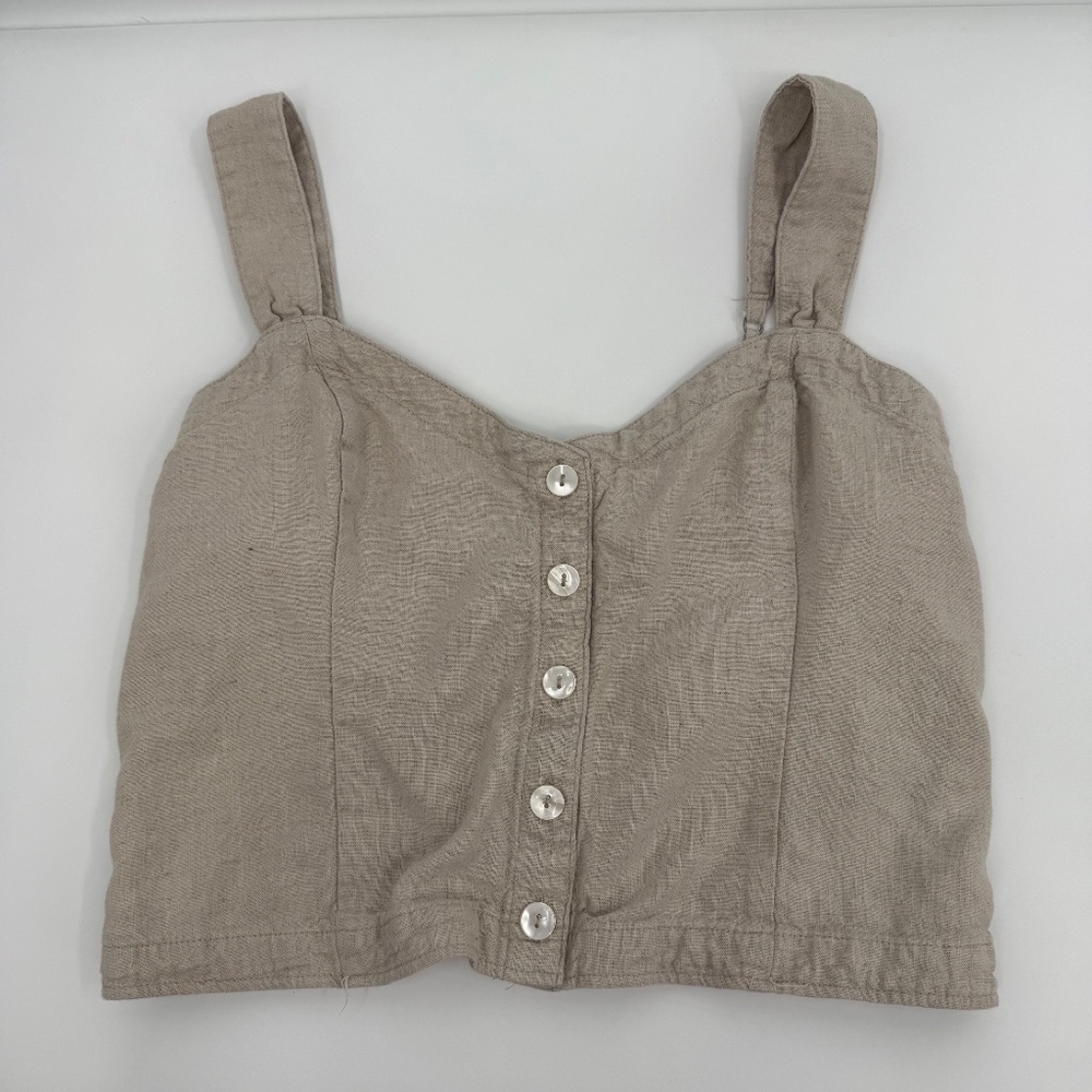 Abercrombie & Fitch Tan Crop Top